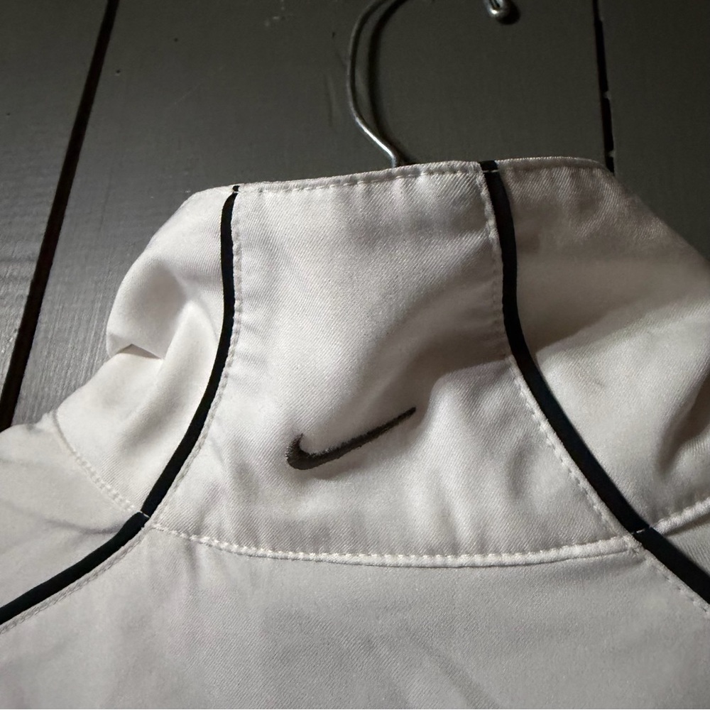 Nike Air Windbreaker Full Zip Jacket White Black Women’s Large - Picture 14 of 14